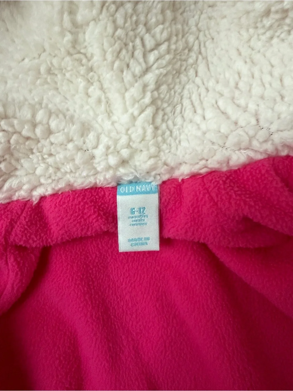 Old Navy Hot Pink Hooded Fleece Footed One-Piece